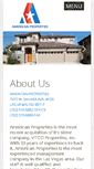 Mobile Screenshot of americanpropertieslv.com